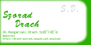 szorad drach business card